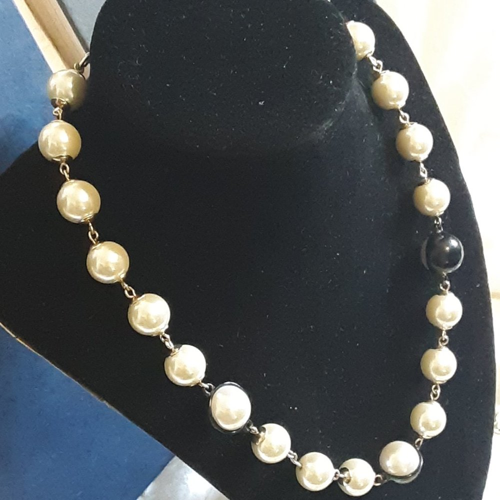 Anne Klein Choker Faux Pearl Necklace